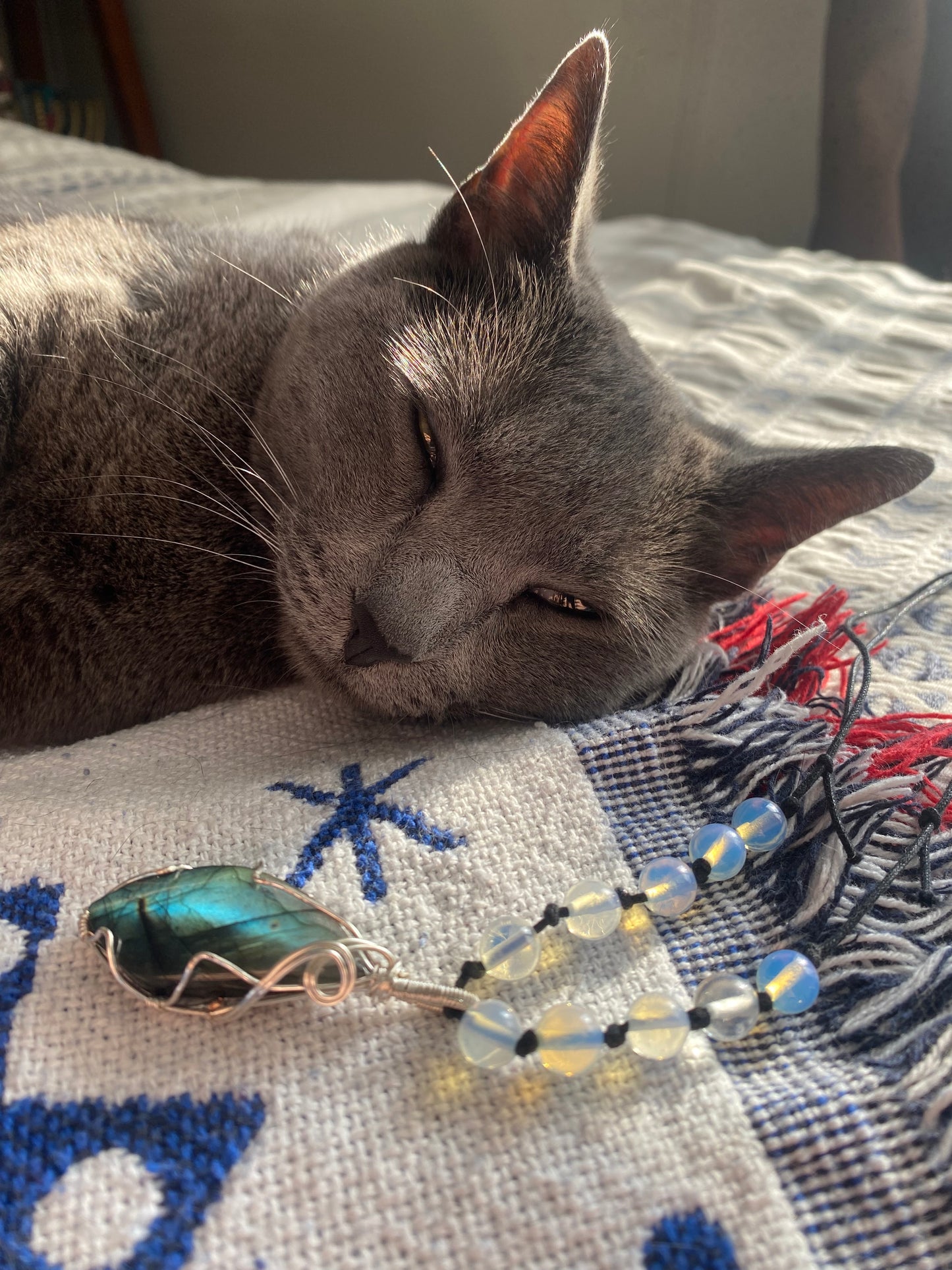 Labradorite and Opalite Necklace