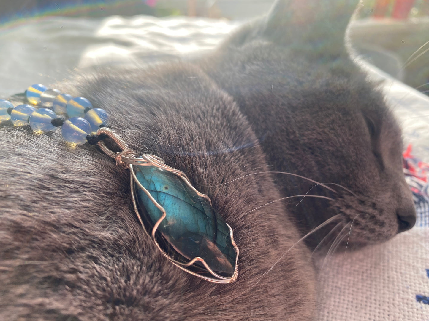 Labradorite and Opalite Necklace